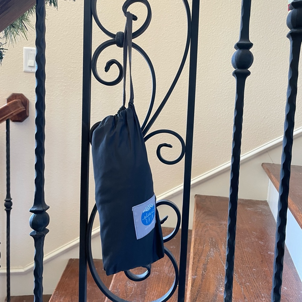 Please Rain Light Blue Patterned Raincoat Size Xs - image 5